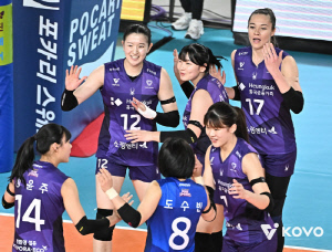 '서브 폭격 → 4세트 대역전' 천적이다…흥국생명, 최하위 정관장 잡고 연패 탈출[대전 리뷰]