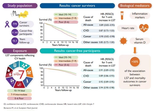 [건강포커스] "심혈관 건강을 위한 생활습관, 암 환자 생존율 개선 효과"