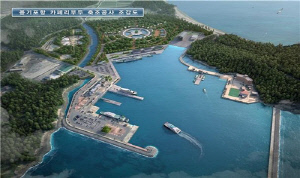 인천 백령도 용기포항에 카페리선 전용부두 준공