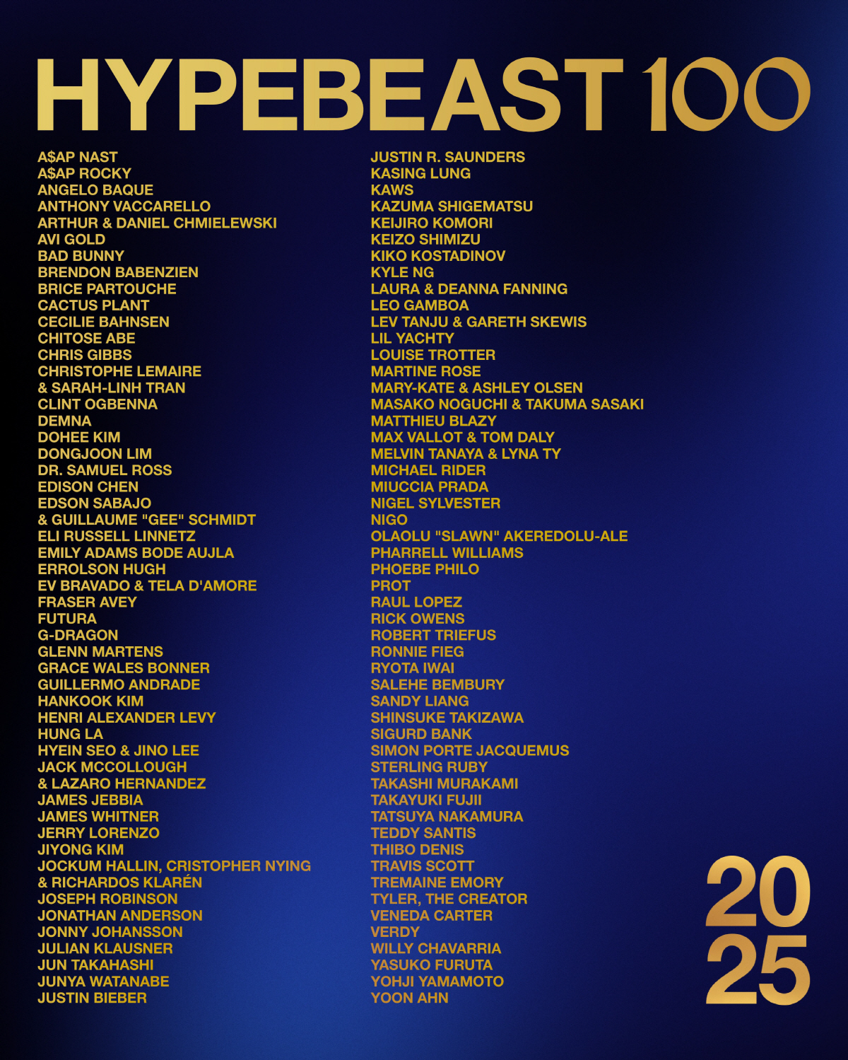 [공식]지드래곤, 美 '2025 하입비스트100' 선정…글로벌 문화 아이…