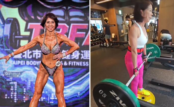 72살 할머니 비키니 입고 탄탄한 근육 뽐내…"나이는 숫자에 불과"