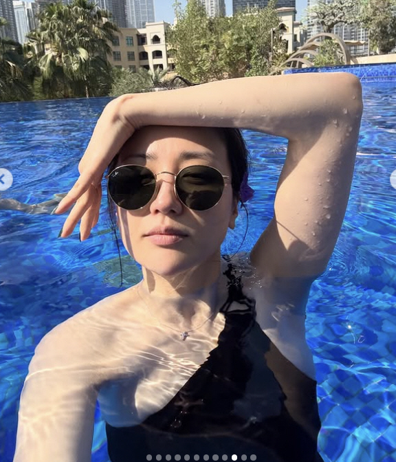 박하선, 로또 당첨 후 두바이 럭셔리 여행…완벽 수영복 몸매