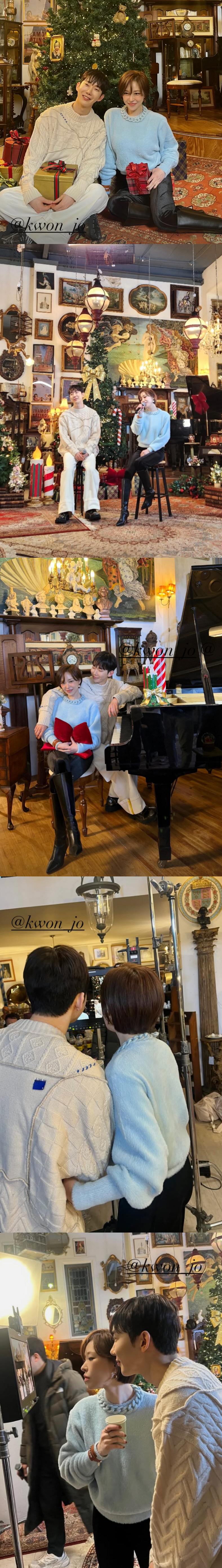 조권♥가인, '아담부부' 투샷 공개 "16년 전으로 돌아간 기분, 사랑해…