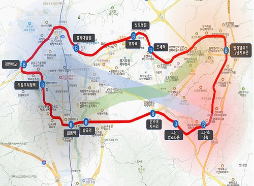 의정부시 내년 도심 순환버스 신설…생활권 연계