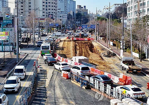 광주도시철도 2호선 1단계 도로개방률 82.5%…전면개방 '청신호'