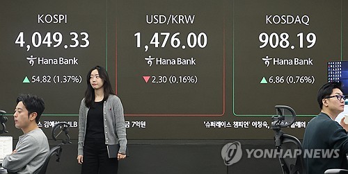한은 환율안정책 발표에 소폭 하락…2.0원 내련 1,476.3원
