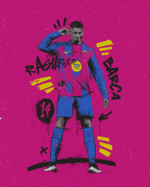 '맨유 시절과 달리' 발바닥 땀나게 뛰네! 래시포드 완전 이적 유력…전술적 선택지 제공→바르셀로나 핵심 선수 된다