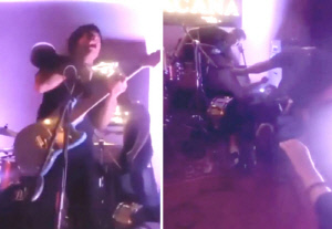 공연 중 가수 마이크 감전 사고로 쓰러져…수 초간 마비