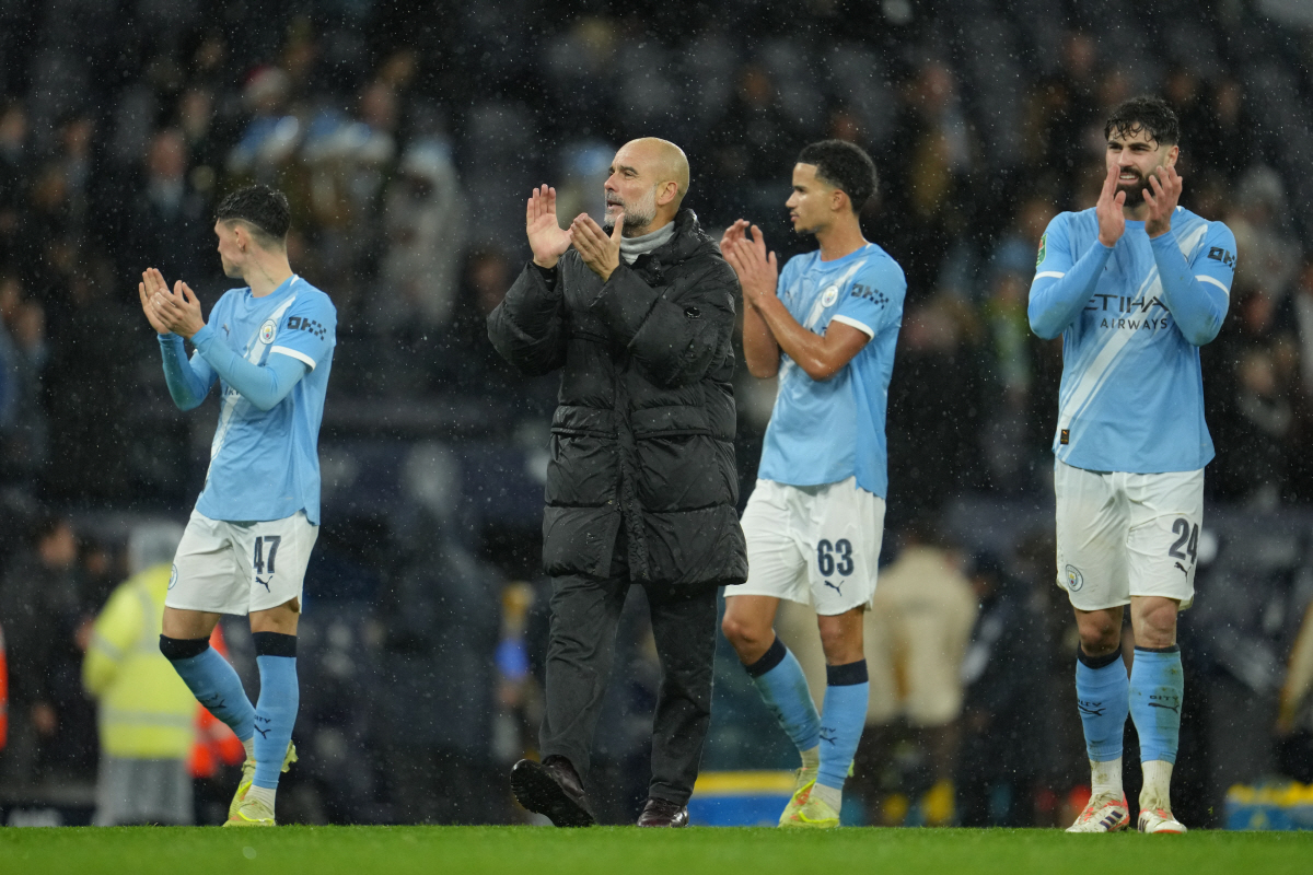 '진짜 떠나나?' 끝판왕 BBC까지 떴다! 과르디올라, 올 여름 맨시티와…