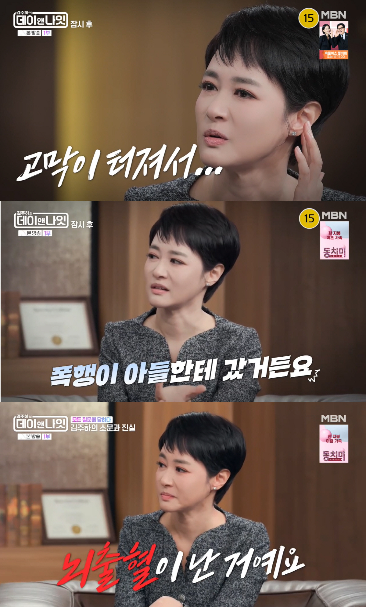 "맞은편 내연녀 집"..김주하 이혼한 진짜 이유 '사기결혼·외도→폭행·아…