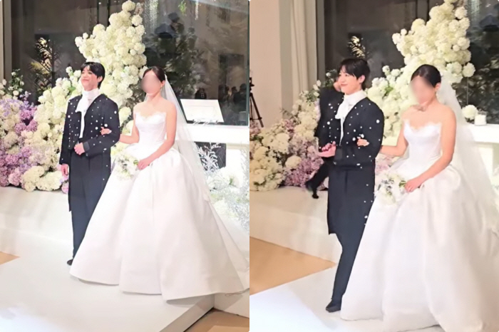 엠블랙 미르, '극비' 결혼식 현장 공개..♥미모의 1살 연상 신부와 백년가약