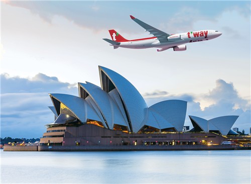 티웨이항공 시드니 취항 3주년…승객 35만명·화물 5천여t 오가
