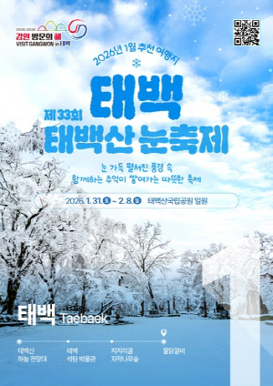 '2026 강원 방문의 해' 1월 추천 여행지…태백·홍천 선정