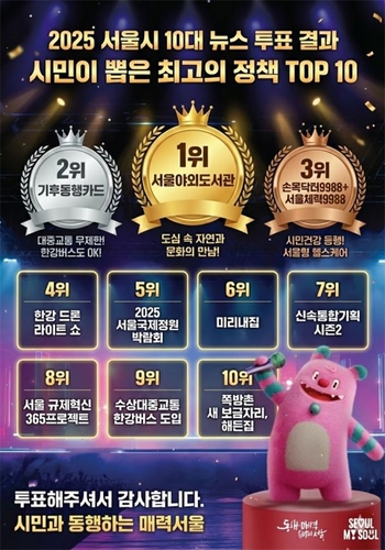 올해 서울시민이 가장 사랑한 정책은 '서울야외도서관'