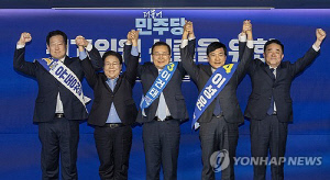 與최고후보 연설…당권파 