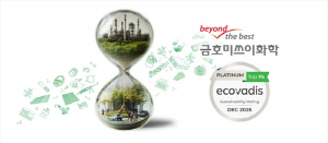 금호미쓰이화학, 글로벌 상위 1% '에코바디스 플래티넘' 획득