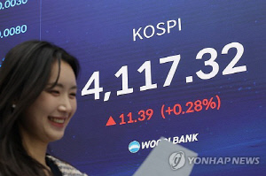 코스피, 美기술주 훈풍에 4,140선까지 올랐다 강보합 마감(종합)