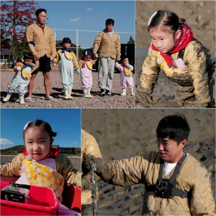 "강철 슈돌 1기"..장동민 딸, 갯벌서 사족보행 하며 "아이 캔 두잇"