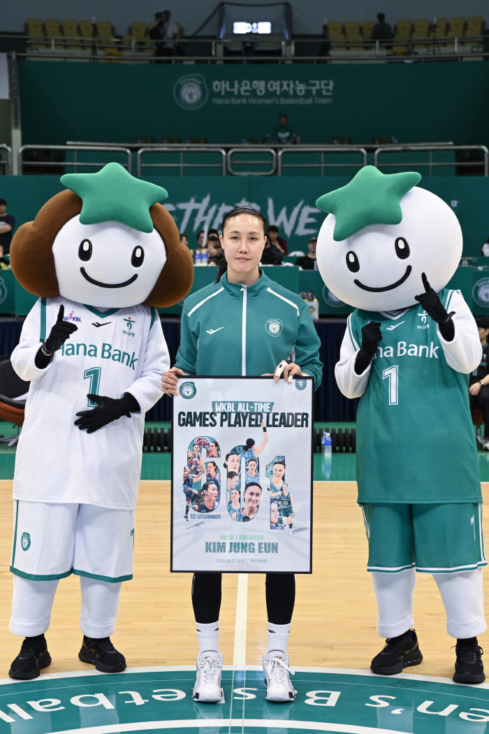 '라스트 댄스' 부천 하나은행 김정은, '사실상 은퇴' A대표팀 은퇴식 가능할까