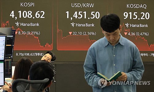 환율 변동성 부담에 '산타랠리' 제동…코스피, 소폭 하락 마감(종합)