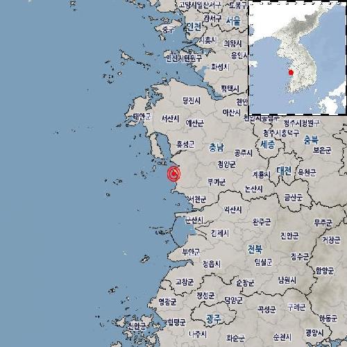 기상청 "충남 보령 서남서쪽 바다서 규모 2.0 지진"