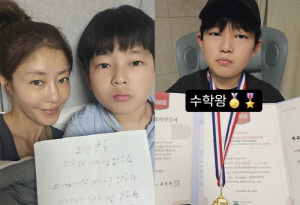이지현, 자식 농사 대박났다...'수학영재' 11세子, 금메달 몇 개째야 