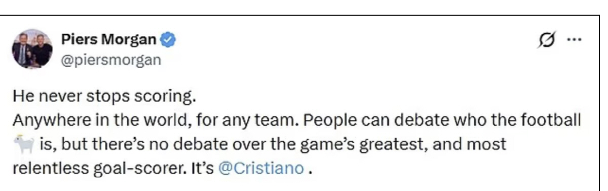 "GOAT논쟁?가장 위대한 골잡이 논쟁은 끝났다" 불혹의 호날두 또 멀티…