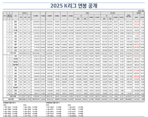 [오피셜]'9위 추락' 울산, 평균 연봉은 1위→6억원대 '화들짝', 국내 연봉킹은 이승우…K리그 2025년 연봉 공개