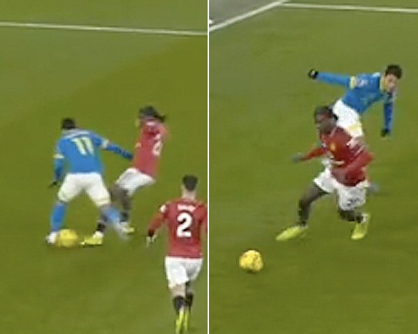 "아, 지독히 안풀리네" 황희찬, 무리한 드리블로 맨유전 선제실점 빌미 …