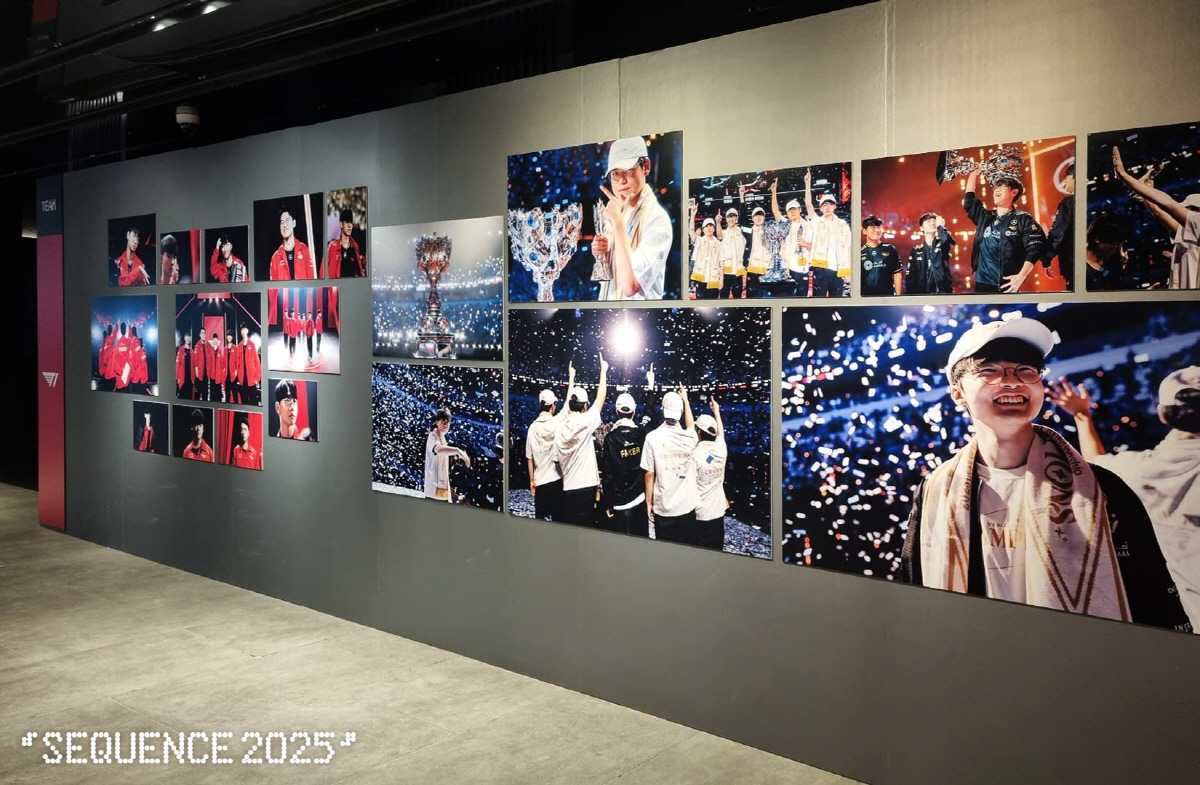 2025년 세계를 제패한 LCK 선수들의 활약상 담은 사진전 '시퀀스 2…