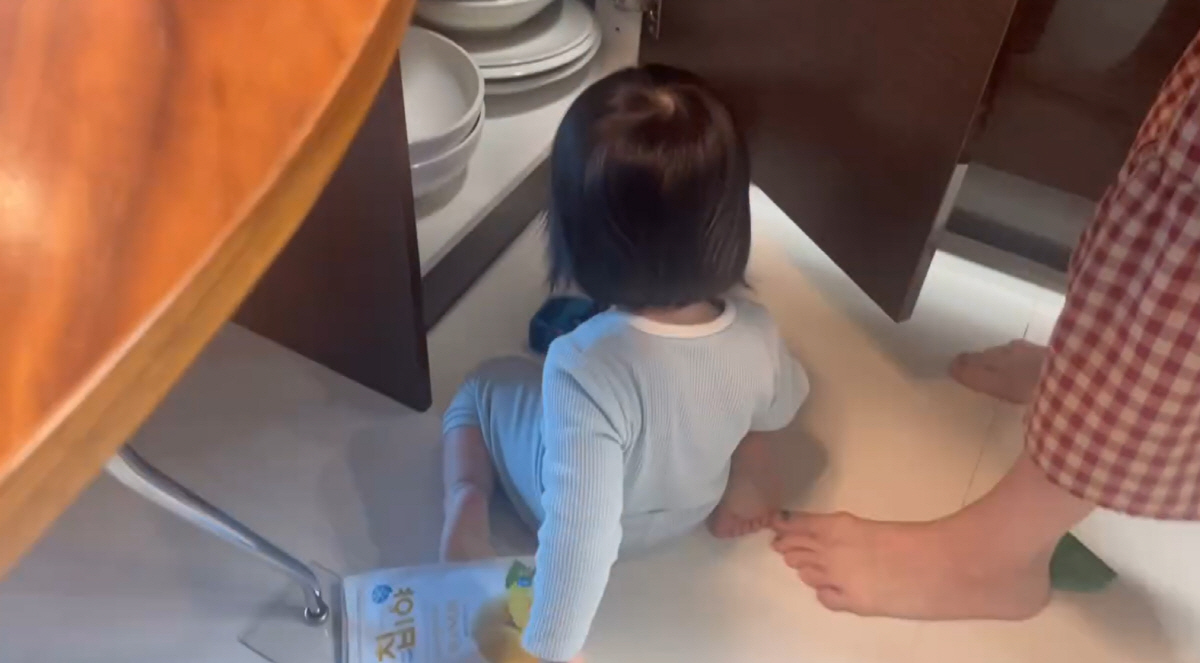 강재준, 16개월子 식기세척기 등반에 당혹…♥이은형 "문 고장 나"