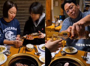 김지혜♥박준형, 성인 된 딸과 '음주데이트'…