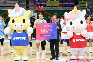 부상 트라우마 극복한 변소정. 올스타전 최고의 별로 등극하다