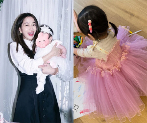 이민정♥이병헌 딸, 공주 드레스 입고 새해 인사 