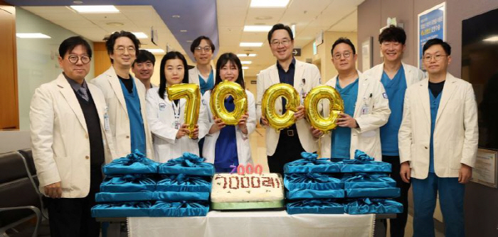 서울성모병원 비뇨의학과, 로봇수술 7천례 달성…전립선암·신장암 등 고난도 80% 차지