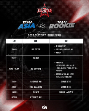 아듀, 잠실실내체육관…프로농구 올스타전서 다양한 이벤트