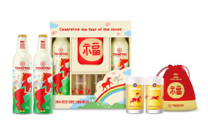 칭따오, 규하나 작가와 협업 '2026 병오년 복맥 에디션 패키지' 선보여