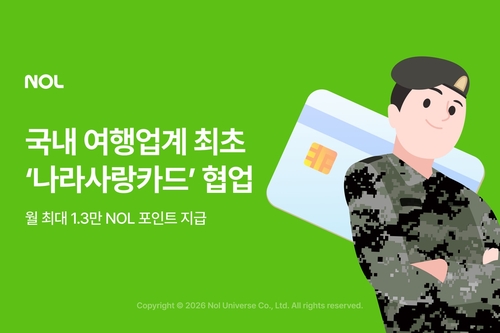 여행 플랫폼 놀, '나라사랑카드' 연계 프로모션…군 장병 지원