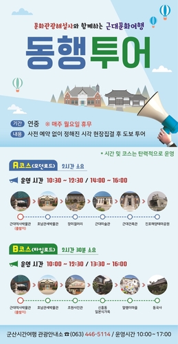 군산시, 병오년 새해 '해설사와 함께 떠나는 시간 속 역사여행'