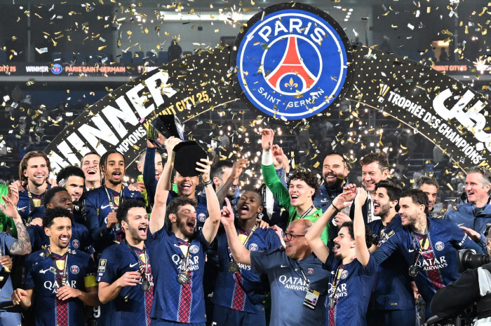 이강인 또 우승! PSG, 마르세유 꺾고 슈퍼컵 4연패…역대 최다 우승 기록