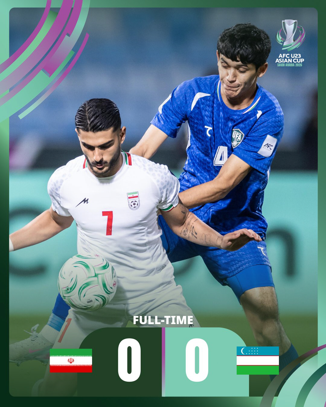 [U-23 아시안컵]우즈벡-이란 비겼다! 이민성호 '죽음의 조' 2점차 …