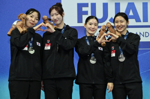 펜싱 여자 에페 대표팀, 푸자이라 월드컵 단체전 준우승