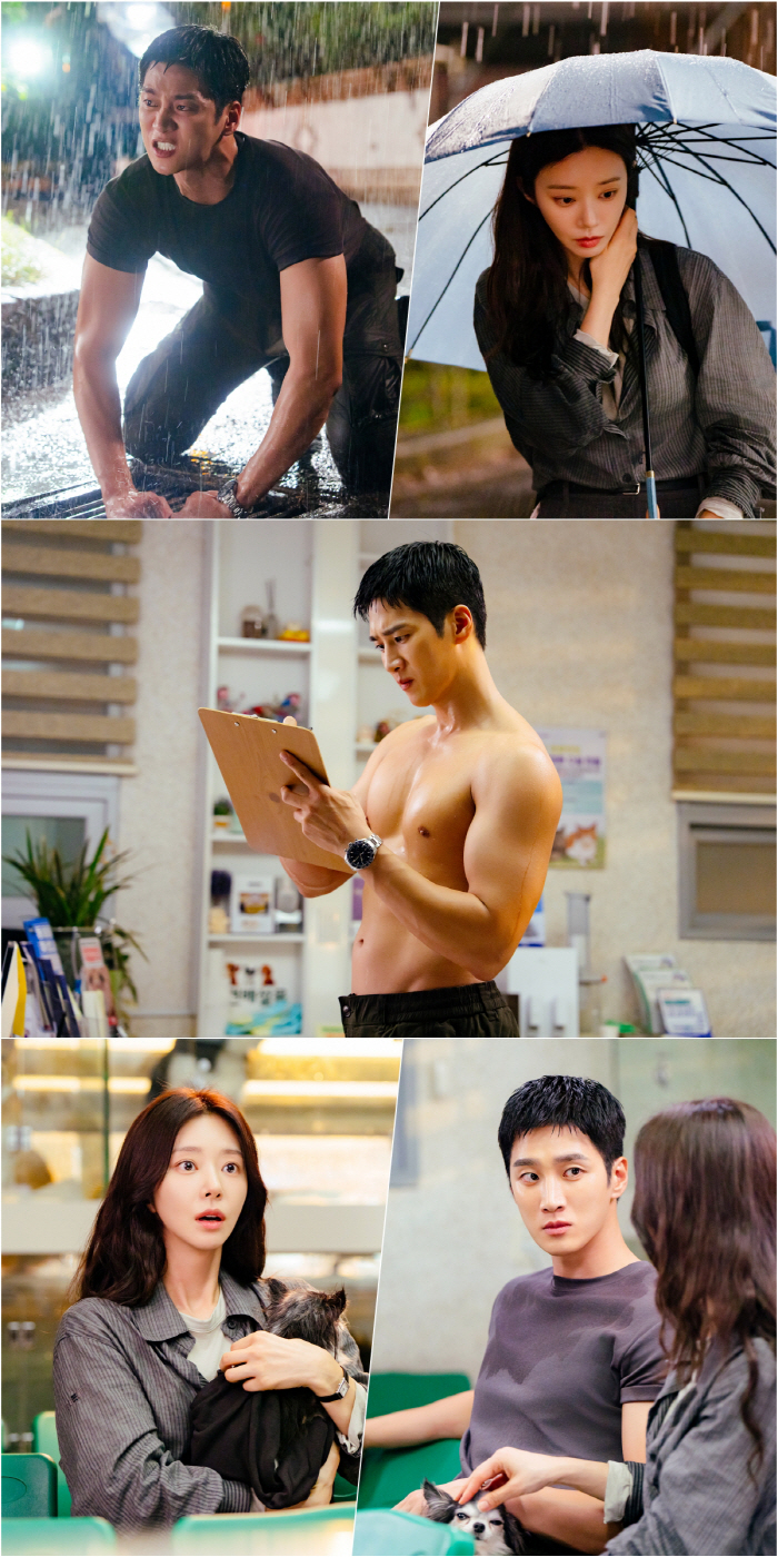 '촌므파탈' 안보현, 배수구 잡고 절규→상의 탈의까지('스프링 피버')