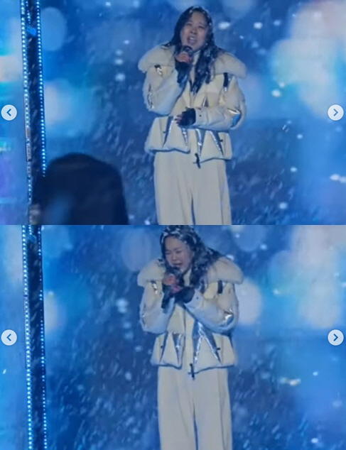 백지영, 눈보라 속 라이브 논란..퍼진 현장 영상이 입증한 '갓지영'