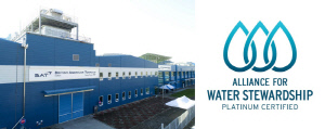 BAT 사천공장, '국제수자원관리동맹' 플래티넘 등급 획득
