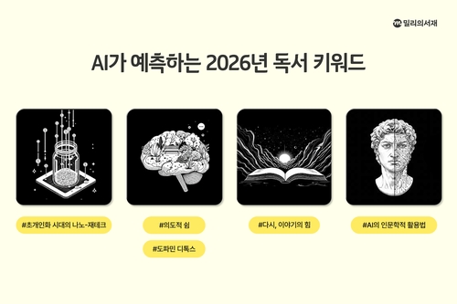 [AI픽] AI가 예측한 2026 독서 트렌드…'돈·AI·휴식'