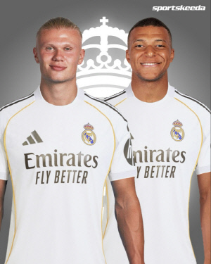 미쳤다! 돌았다! 레알 마드리드 홀란 음바페 역대 최강 듀오 만든다...8600억 필요 
