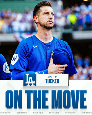 다저스 미쳤다! '대어' 카일 터커 영입, 2026시즌 라인업 공개…'3년 연속' 월드시리즈 우승 정조준