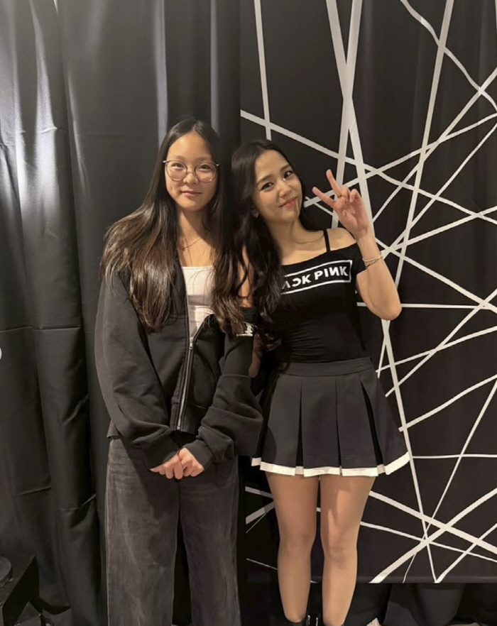 추사랑, 14살인데 벌써 '블핑 인맥' 자랑...지수와 투샷 "콘서트 다…