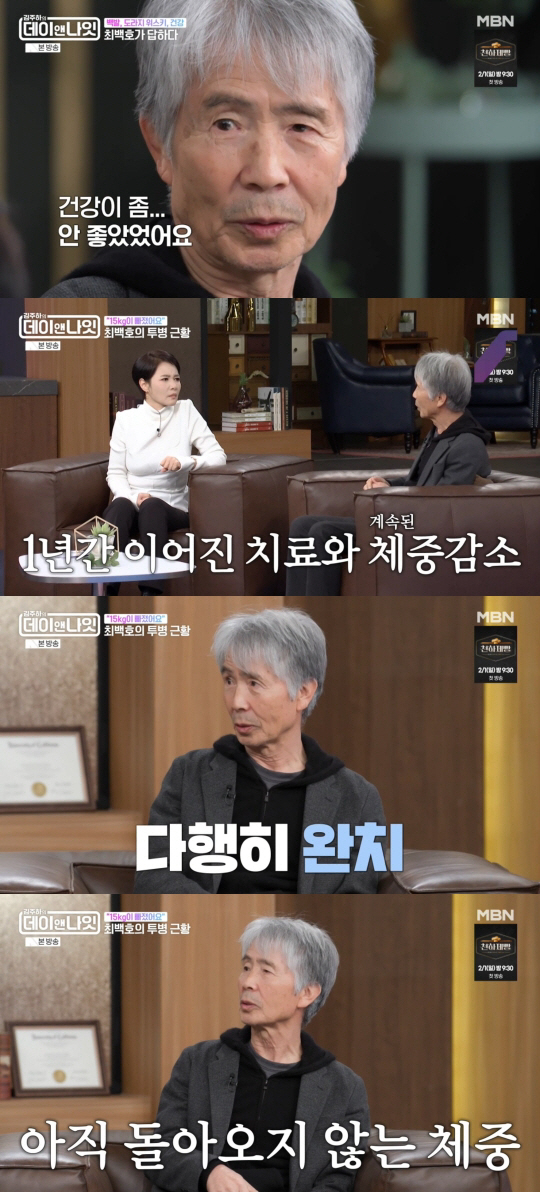 최백호, 비결핵성 항산균증 투병 고백 "약 때문에 15kg 빠져"